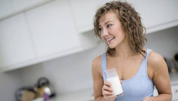 Meedchen op Kefir Diät